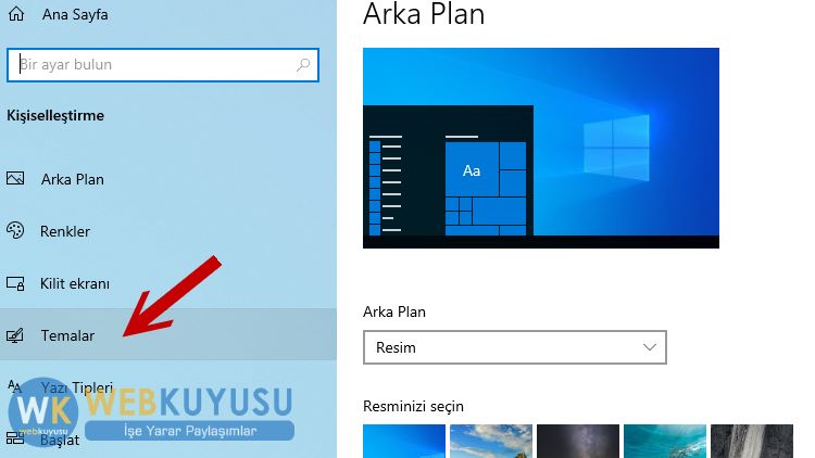 windows 10 masaüstü bilgisayarım simgesi