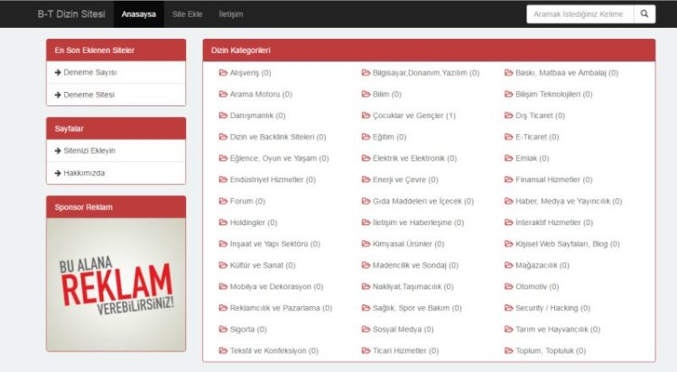 ücretsiz dizin scripti