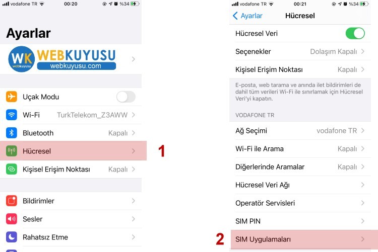 vodafone teklif reklamı kapatma
