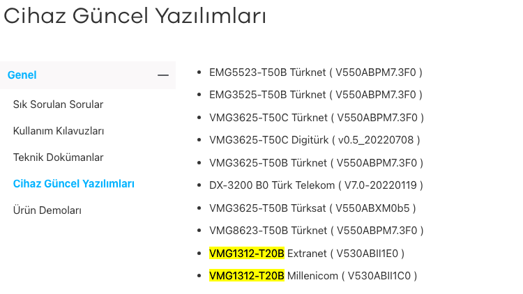 zyxel modem güncelleme